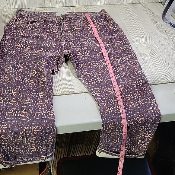 One Teaspoon Azteca Leopard Tapered Denim Jeans Womens Size 29 NWT - Picture 10 of 15